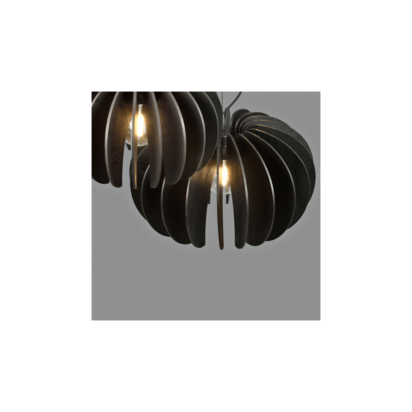 Suspension noire design ROSA DEL DESIERTO, 3 tailles