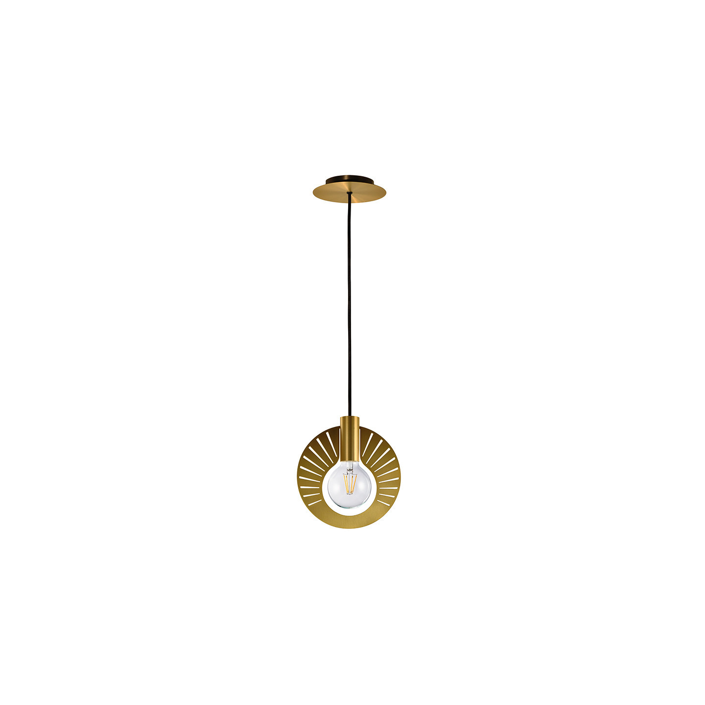 Suspension en laiton HALO 225 LAITON SATINÉ, 10 finitions de plaques CVL Manufacture