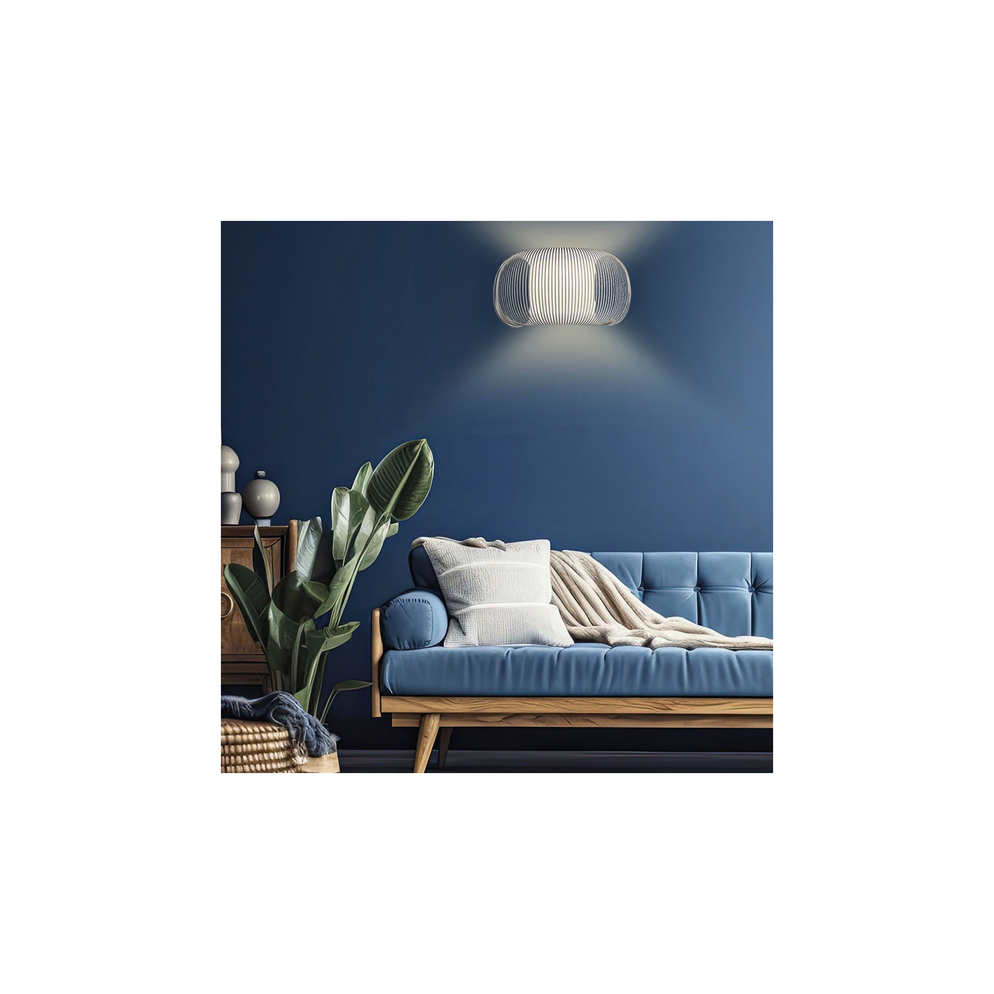Applique murale tissu MIRTA, 2 coloris
