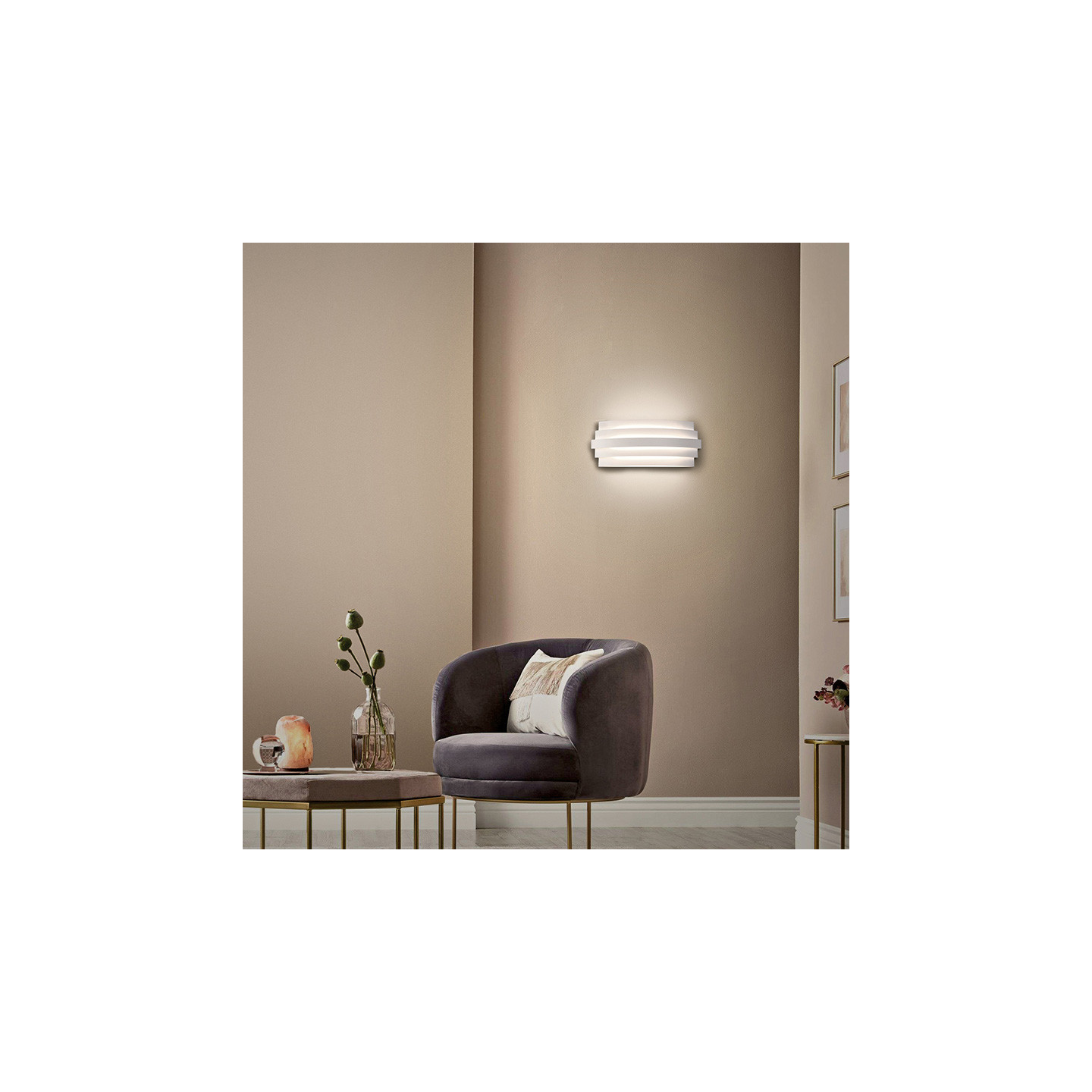 Applique murale intérieur design LUXUR, 3 coloris
