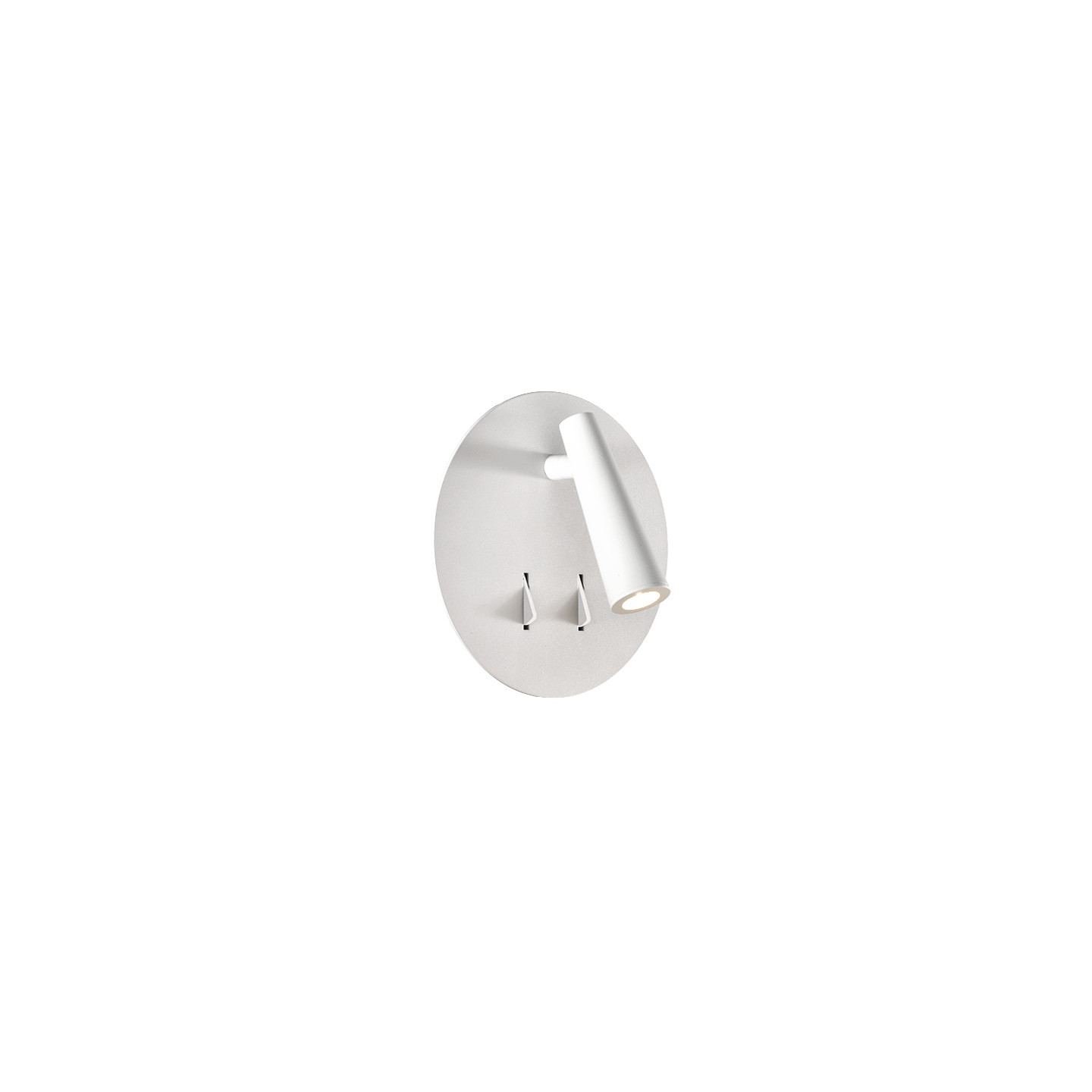 Liseuse en applique PANAU, blanc ou nickel
