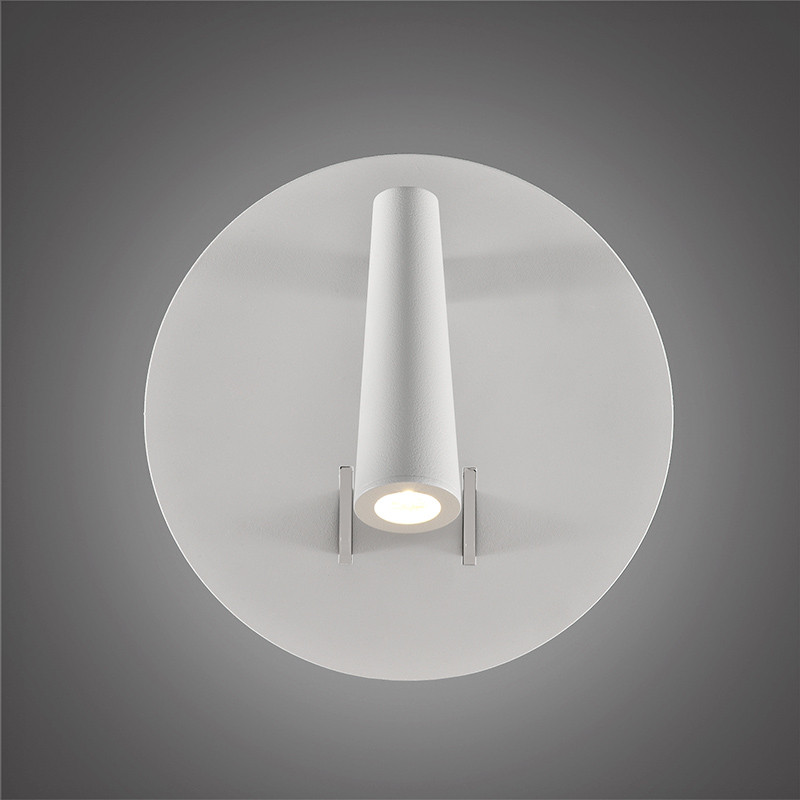Liseuse en applique PANAU, blanc ou nickel