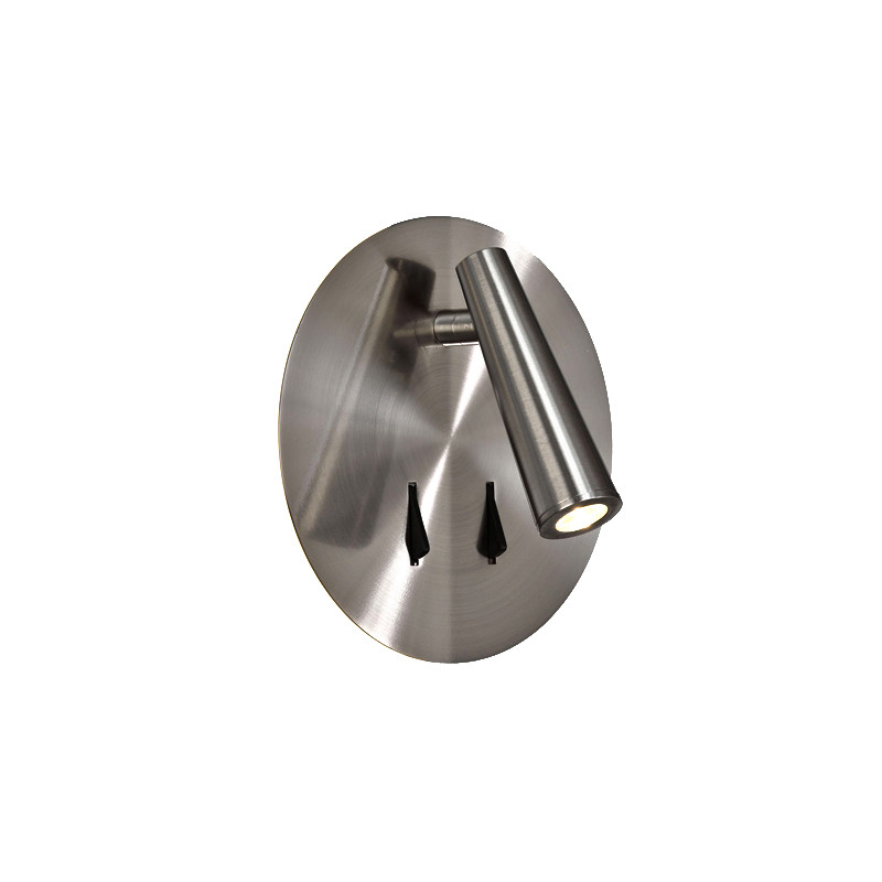 Liseuse en applique PANAU, blanc ou nickel