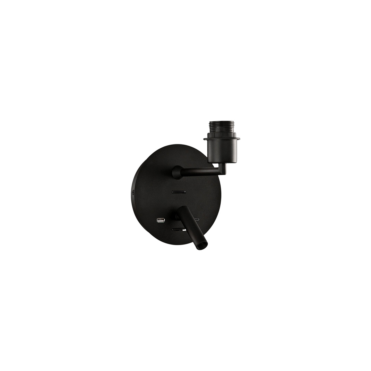 Applique murale chambre avec liseuse STILO, noir ou blanc