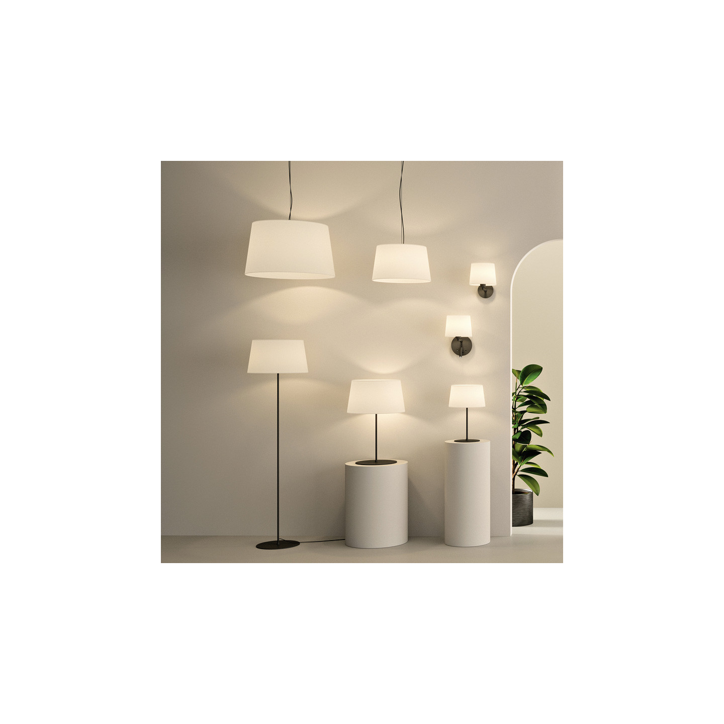 Applique murale chambre avec liseuse STILO, noir ou blanc