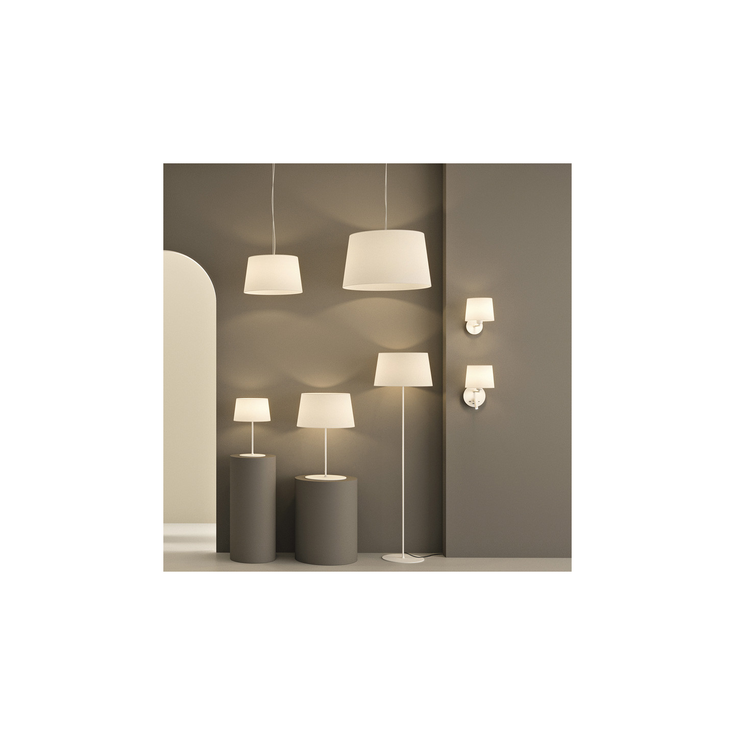 Applique murale chambre avec liseuse STILO, noir ou blanc