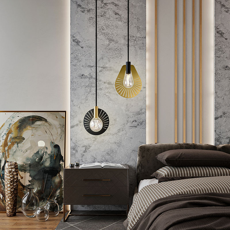 Suspension en laiton HALO 225 LAITON SATINÉ, 10 finitions de plaques CVL Manufacture