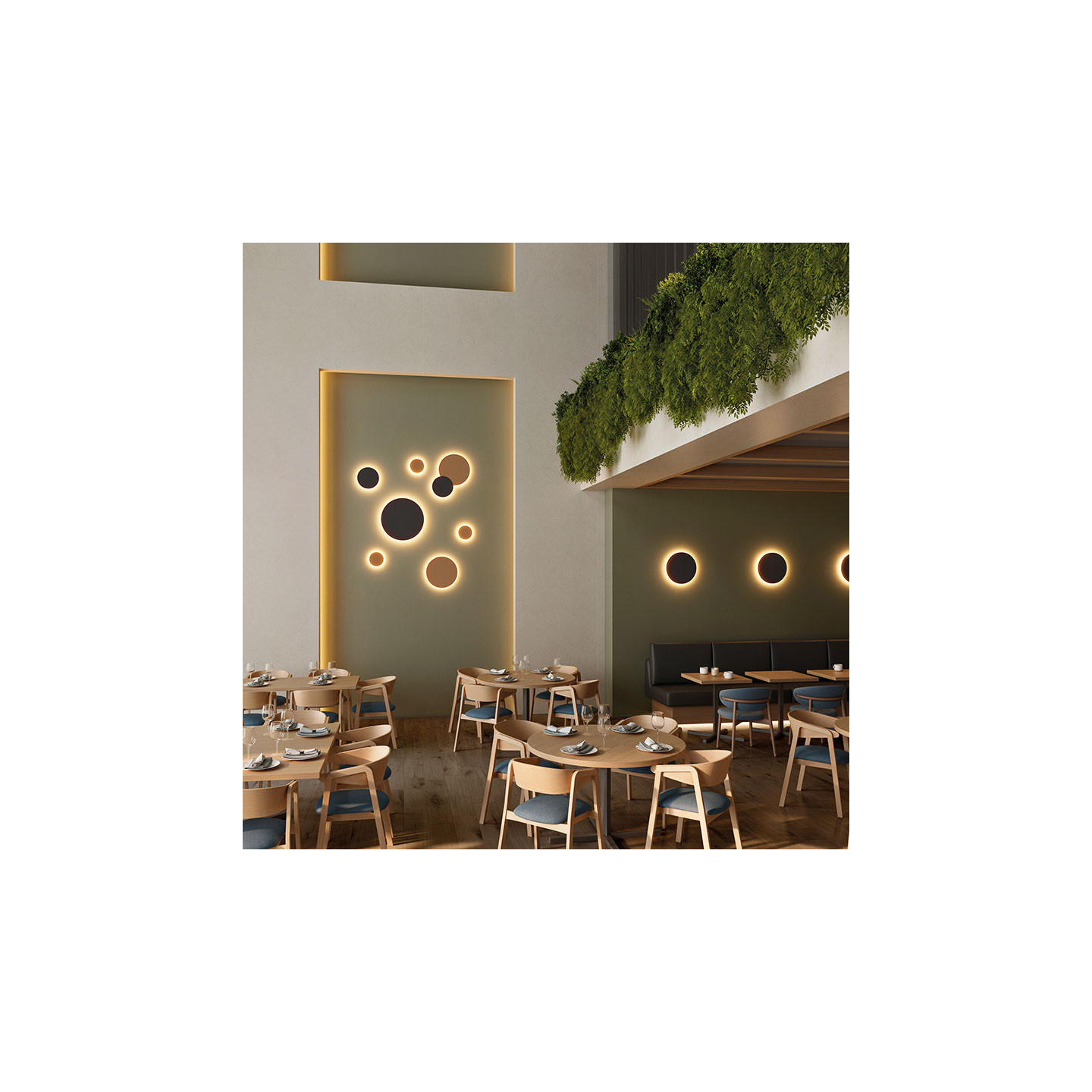 Applique murale extérieur ronde COMBO, 4 tailles et 3 coloris