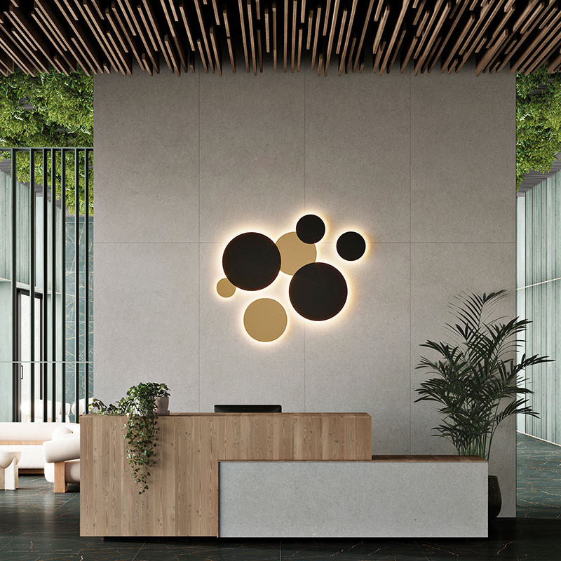 Applique murale extérieur ronde COMBO, 4 tailles et 3 coloris