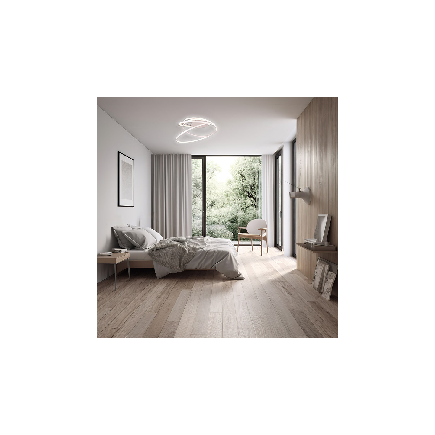 Plafonnier led de salon design NALA, 3 coloris