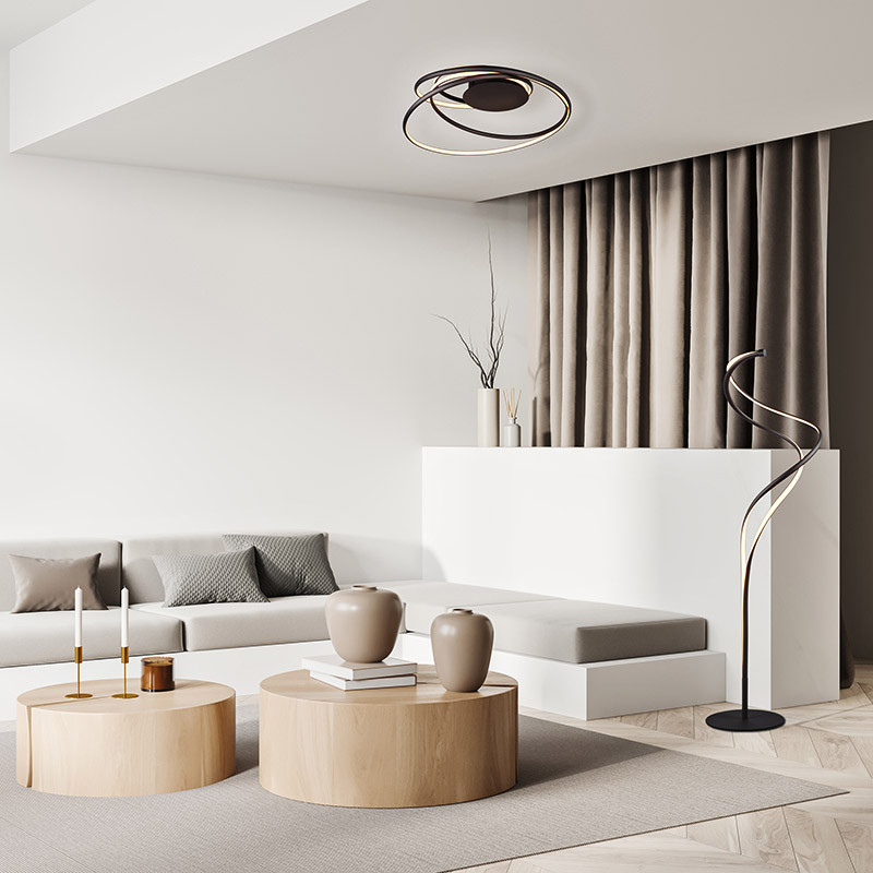 Plafonnier led de salon design NALA, 3 coloris