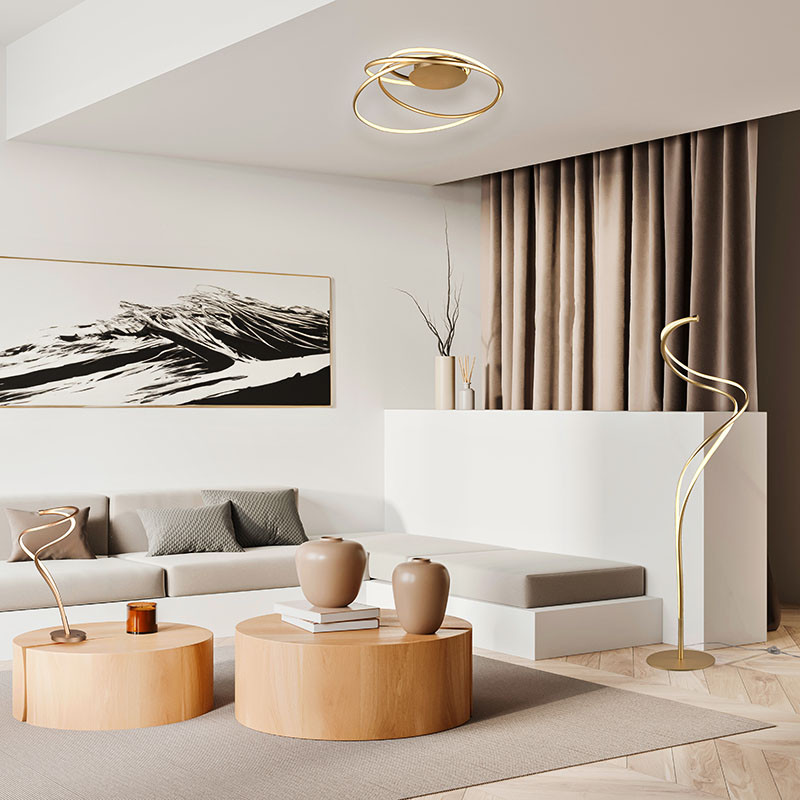 Plafonnier led de salon design NALA, 3 coloris