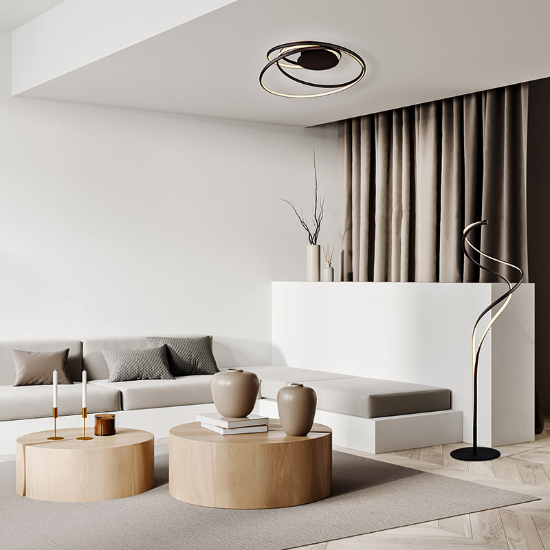 Lampadaire design salon NALA, 3 coloris