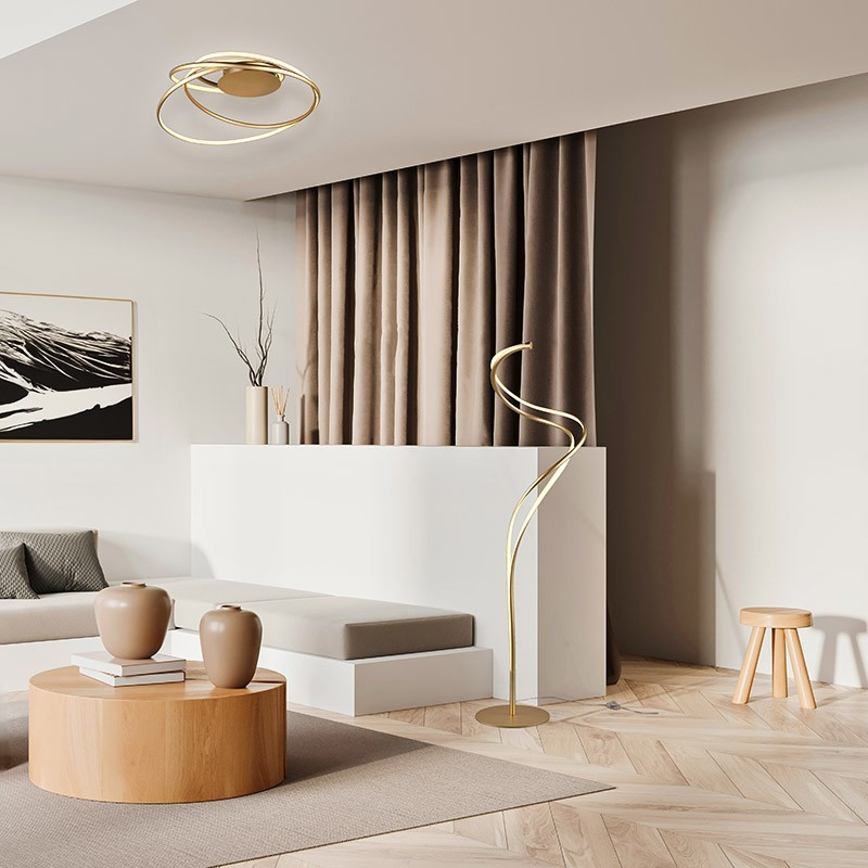 Lampadaire design salon NALA, 3 coloris