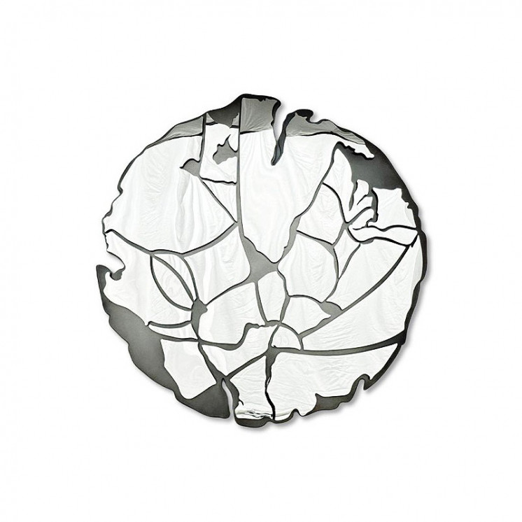 Sculpture métallique murale INOX AVEC MIROIR, 2 finitions