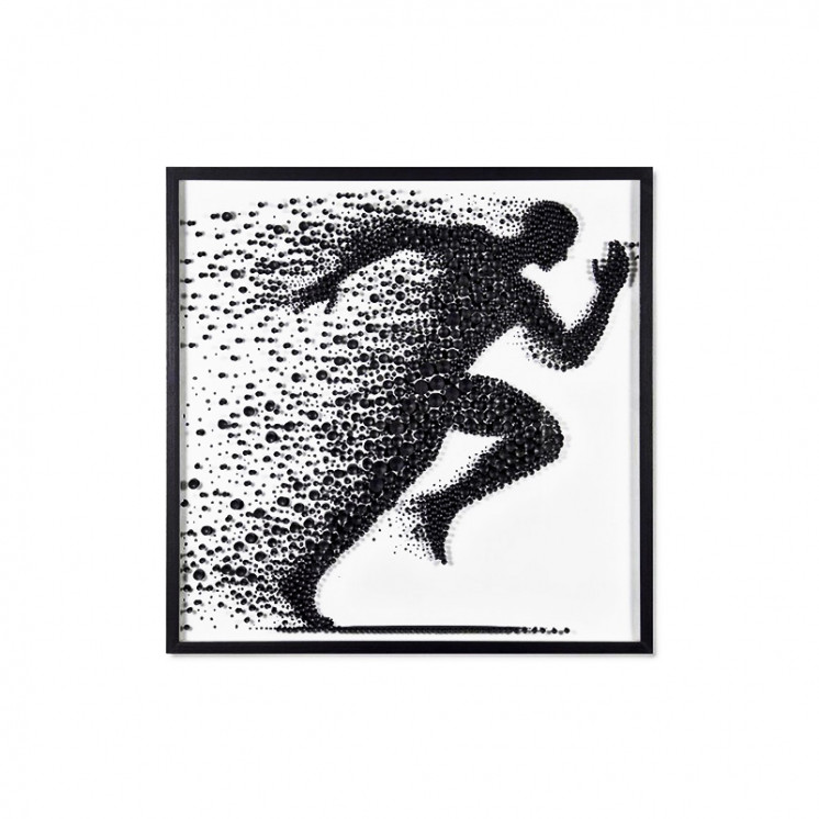 Tableau en relief L'HOMME QUI COURT ou LA FEMME QUI COURT