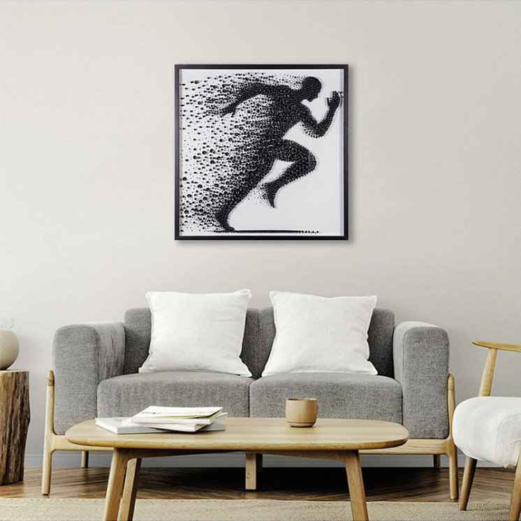 Tableau en relief L'HOMME QUI COURT ou LA FEMME QUI COURT