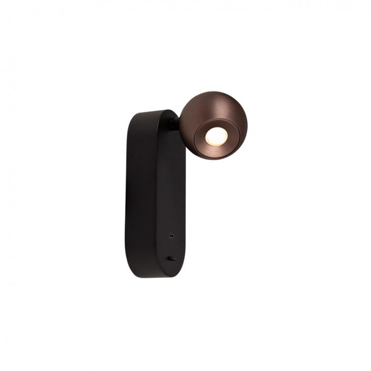 Applique chevet avec port usb et liseuse MONTANA, 2 coloris