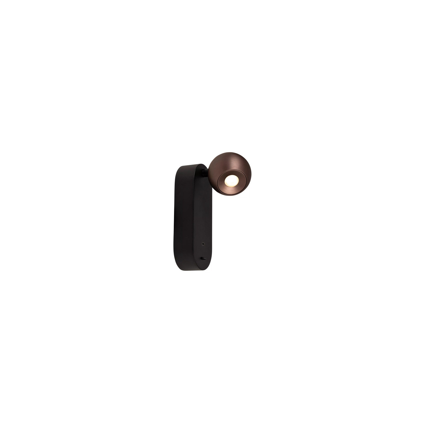Applique chevet avec port usb et liseuse MONTANA, 2 coloris