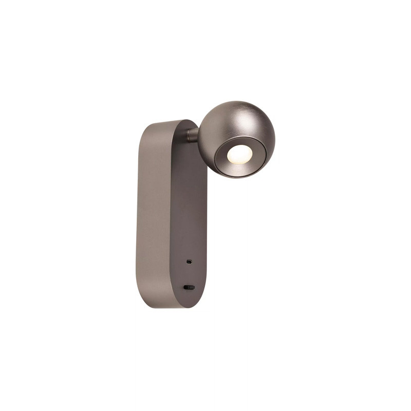 Applique chevet avec port usb et liseuse MONTANA, 2 coloris