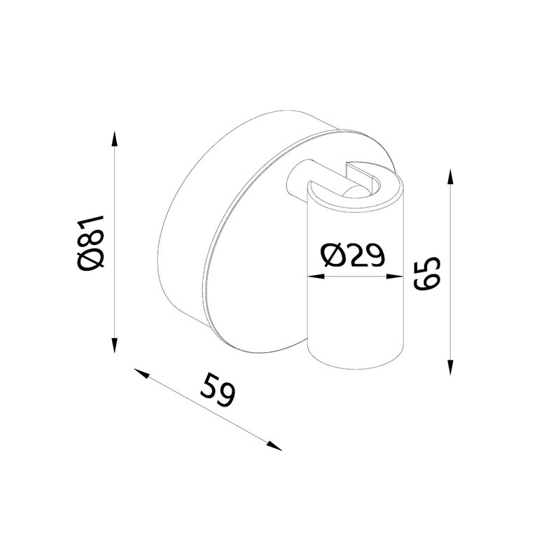 Applique murale sans fil rechargeable TONI, 3 coloris