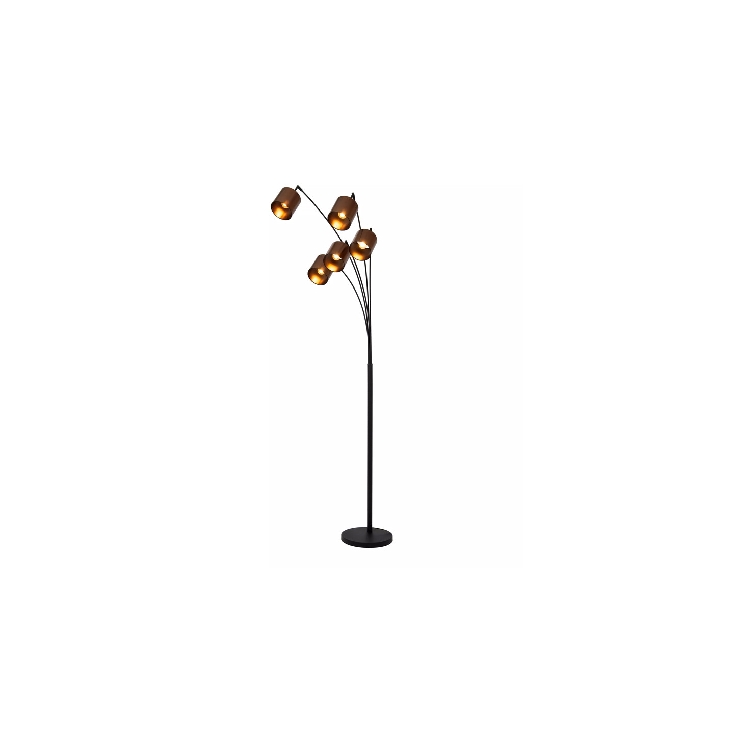 Lampadaire 5 branches RANKOS NOIR