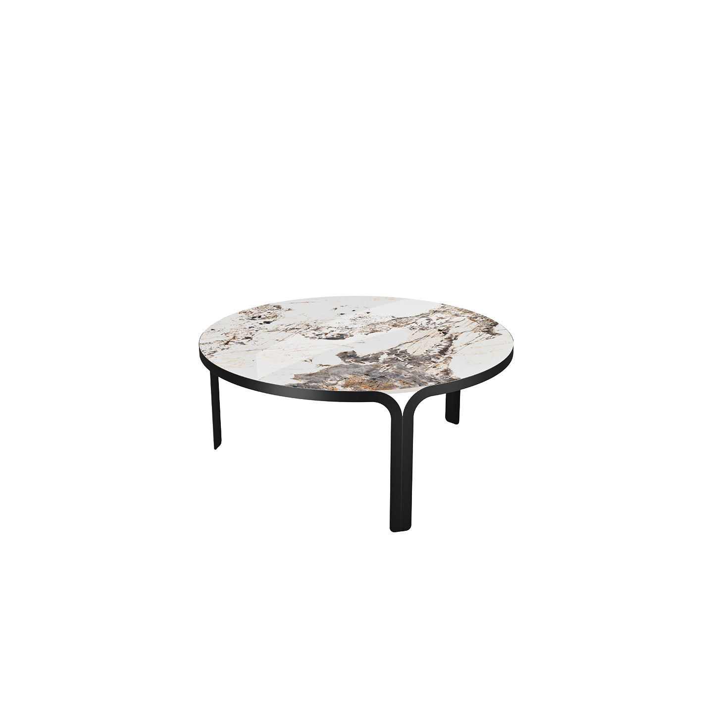Table basse en céramique MADURA Ø90 x 40 cm, 9 finitions de plateaux Akante