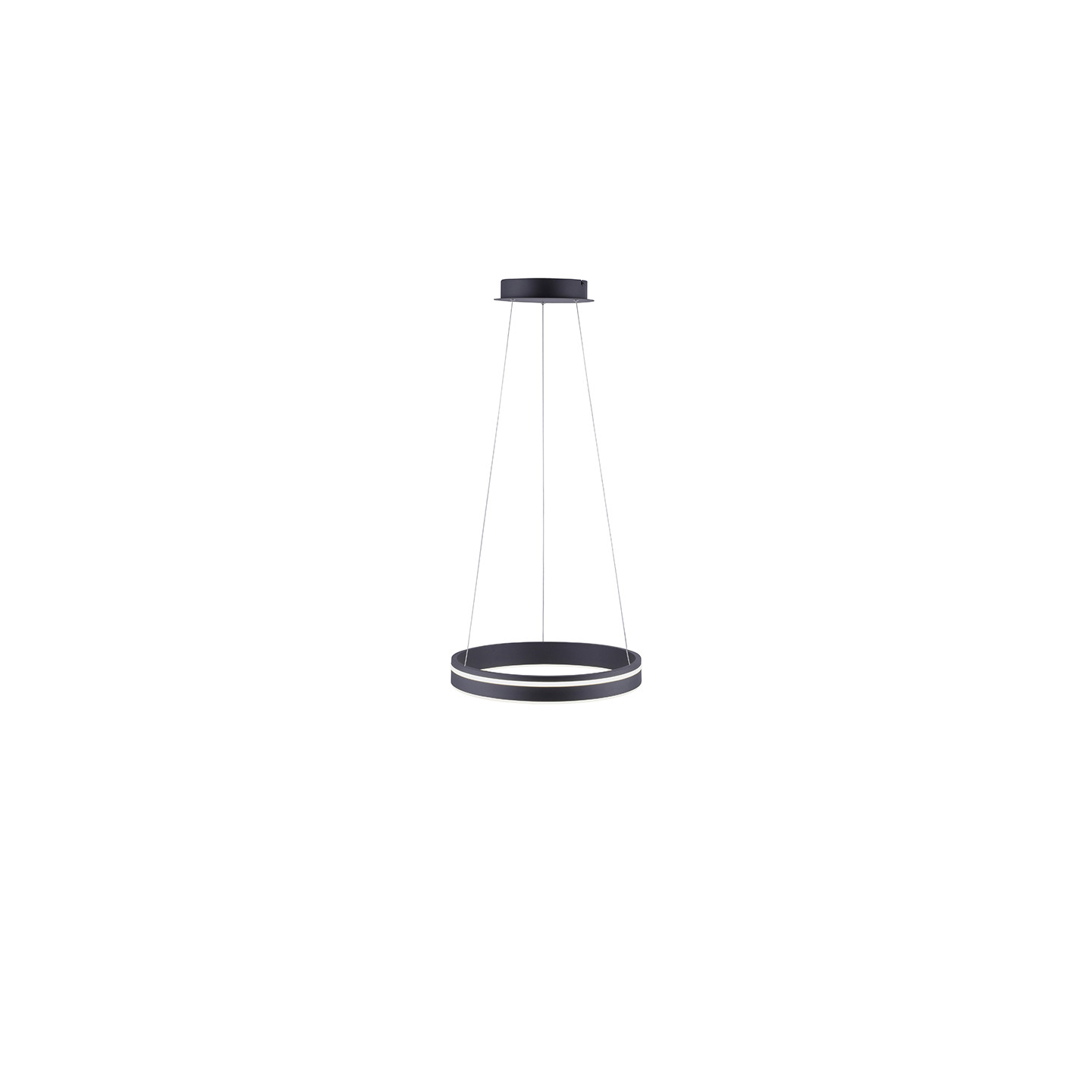 Suspension circulaire led Q-VITO ANTHRACITE, 3 diamètres