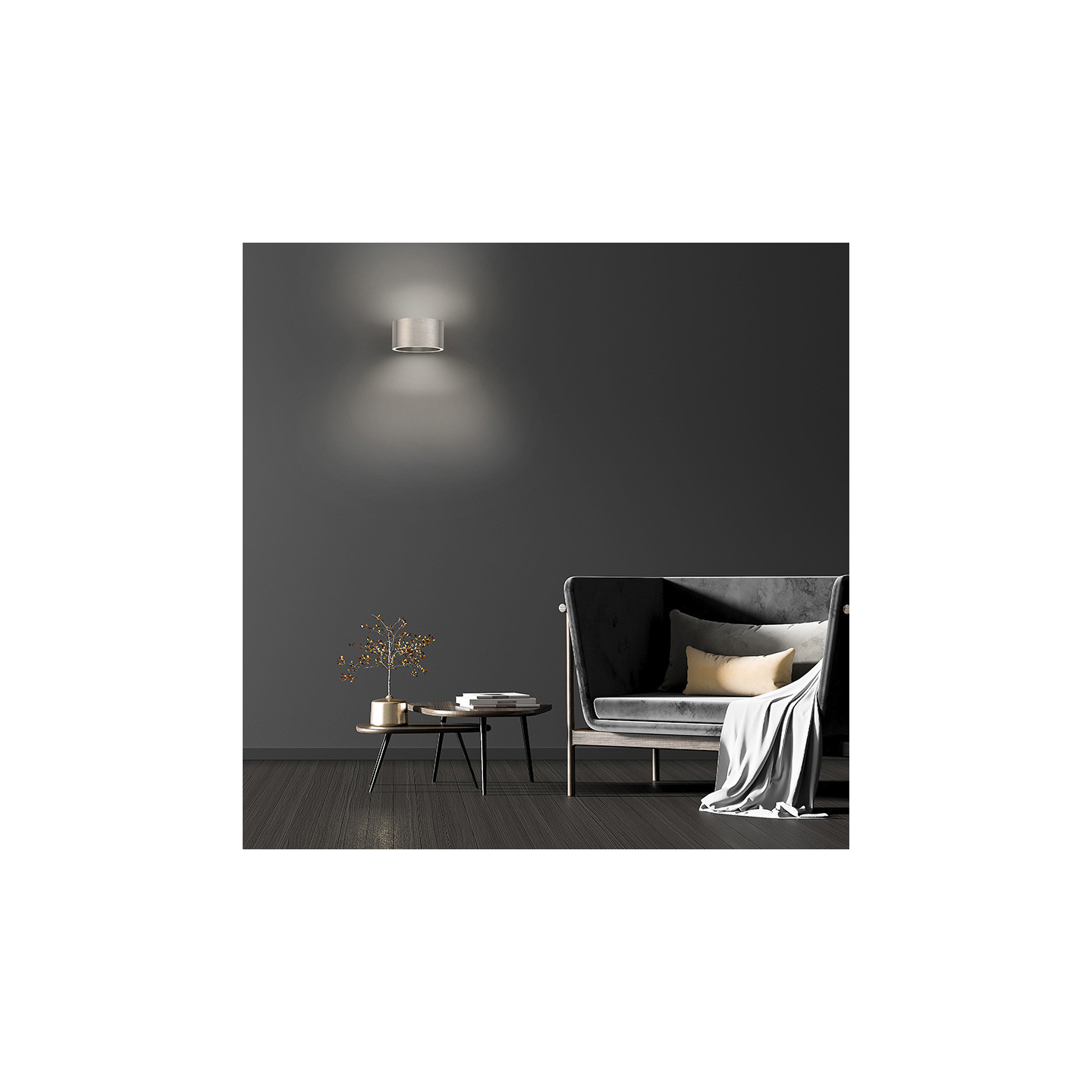 Applique murale double faisceau intérieur PURE CLIPSE, 3 coloris