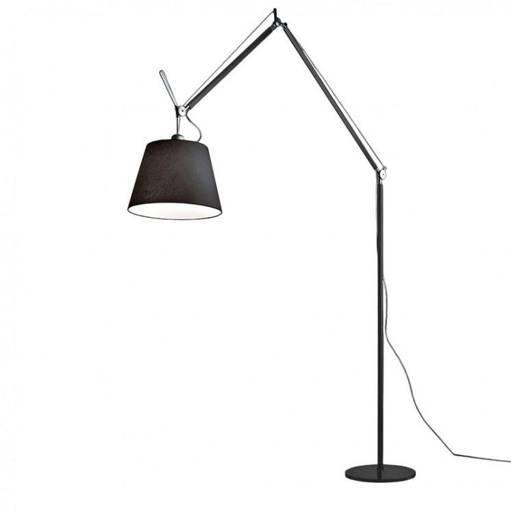 Lampadaire design sur pied TOLOMEO MEGA FLOOR noir ou aluminium Artemide