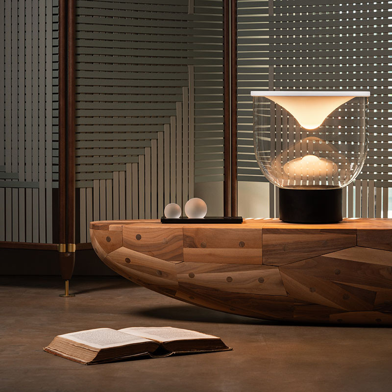 Lampe à pose design luxe GRAMMOLUCE Martinelli Luce
