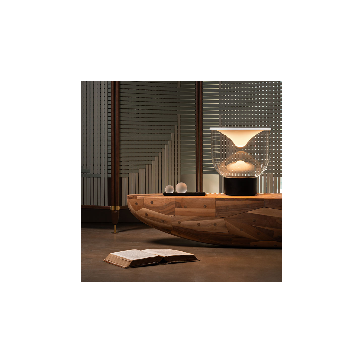 Lampe à pose design luxe GRAMMOLUCE Martinelli Luce