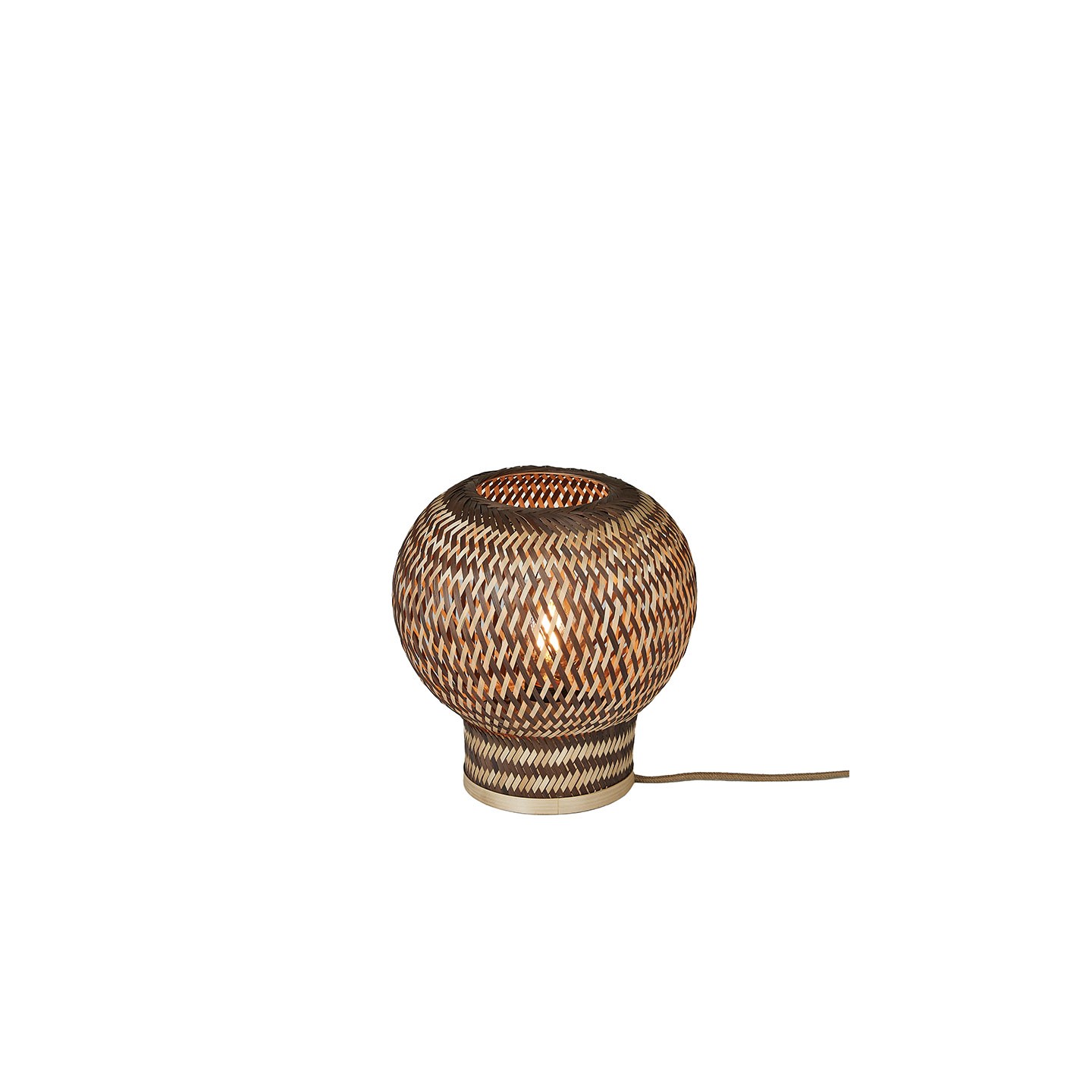 Lampe bambou à poser BARBADOS naturel et brun