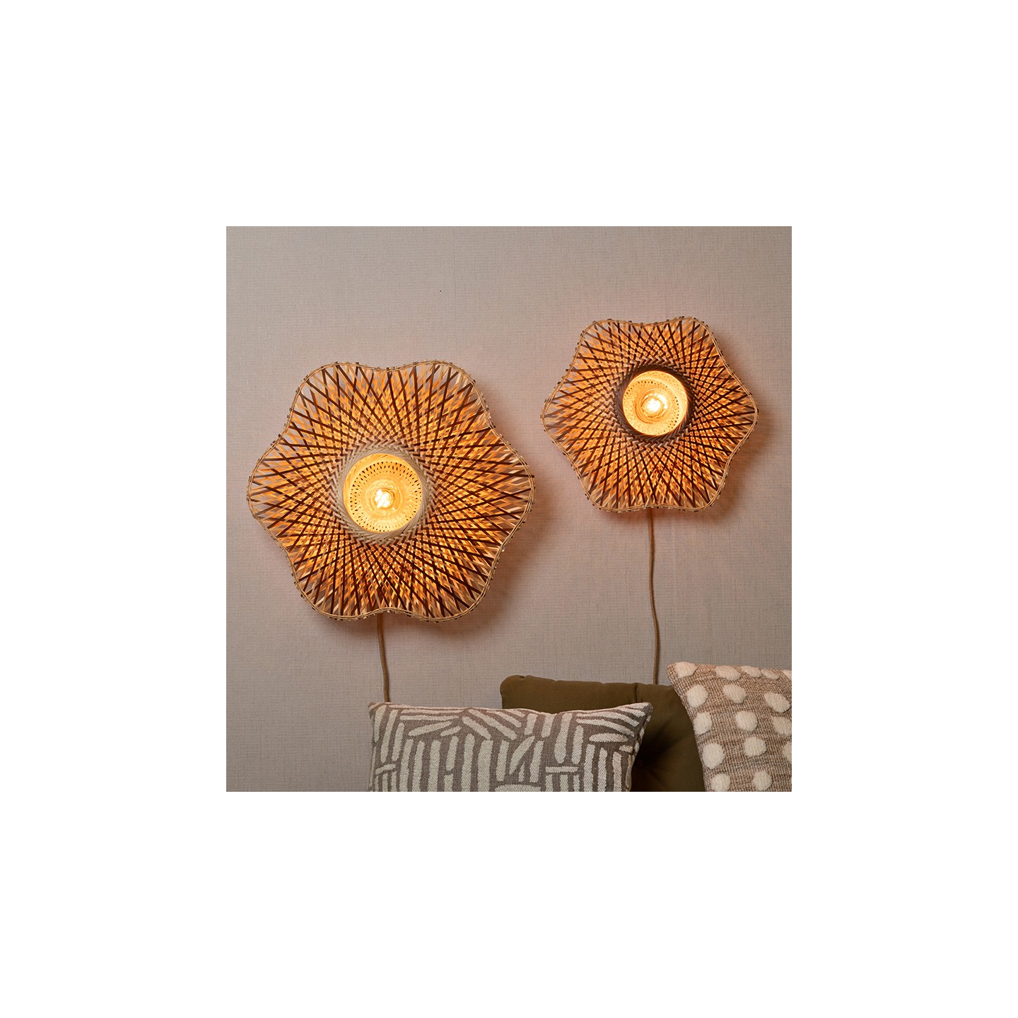 Applique murale bambou MADURA, 3 tailles