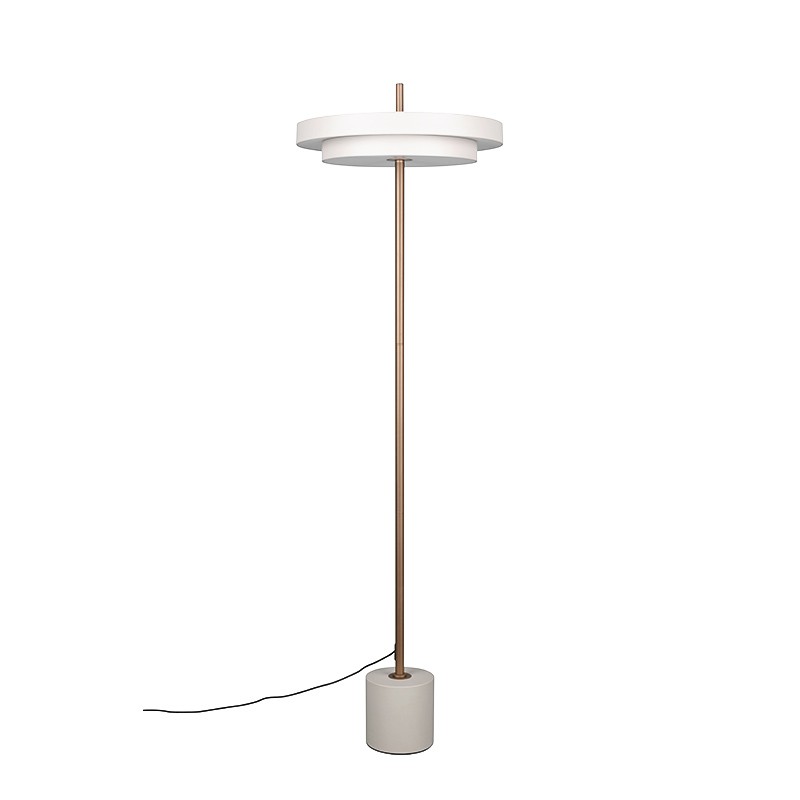 Lampadaire sur pied scandinave KEATON, noir ou blanc