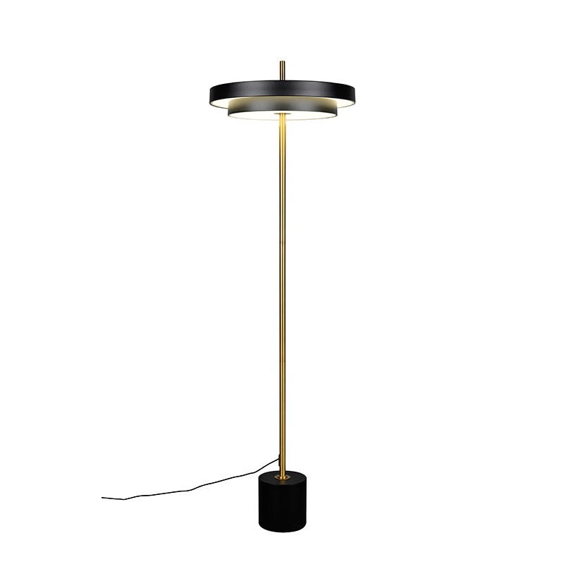 Lampadaire sur pied scandinave KEATON, noir ou blanc
