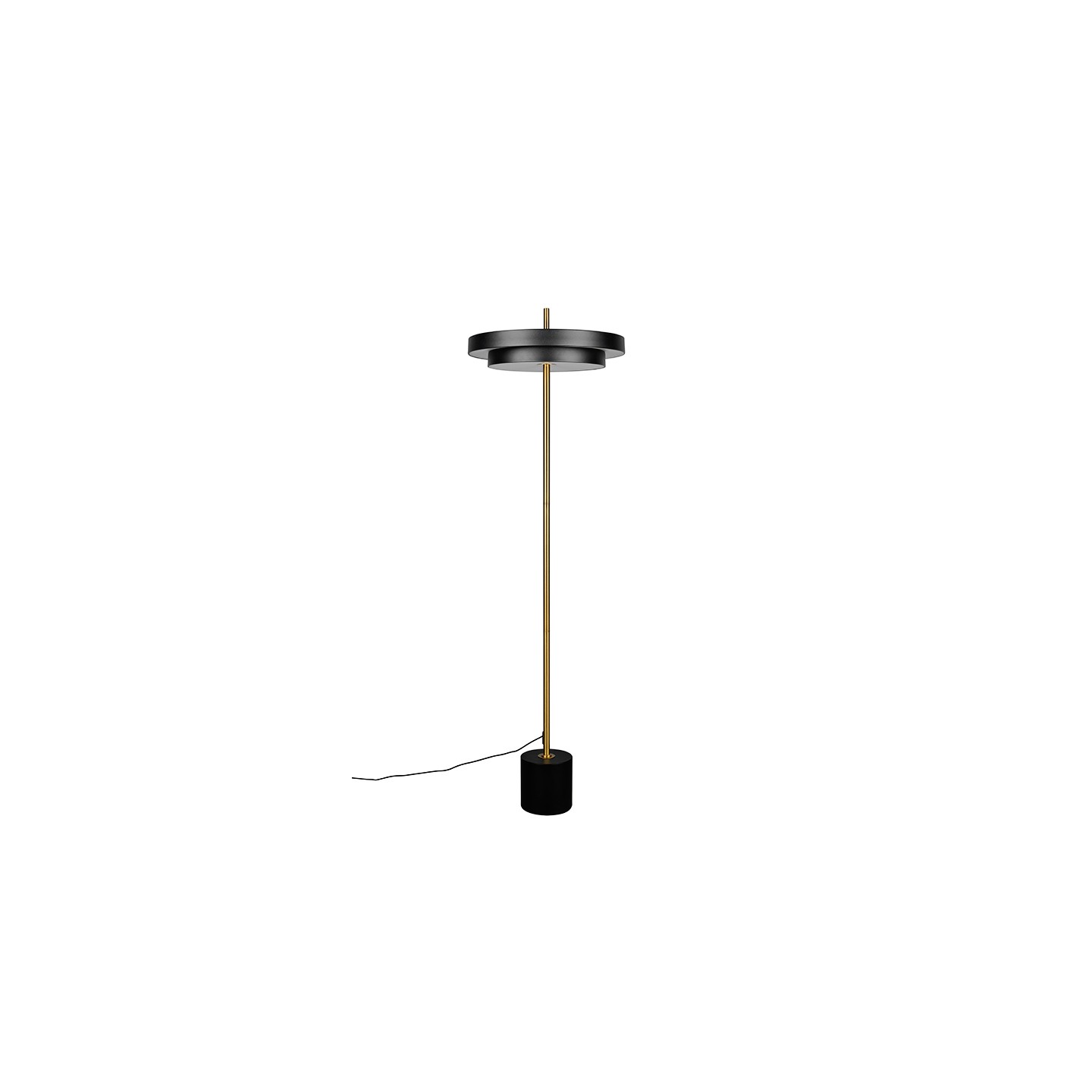 Lampadaire sur pied scandinave KEATON, noir ou blanc