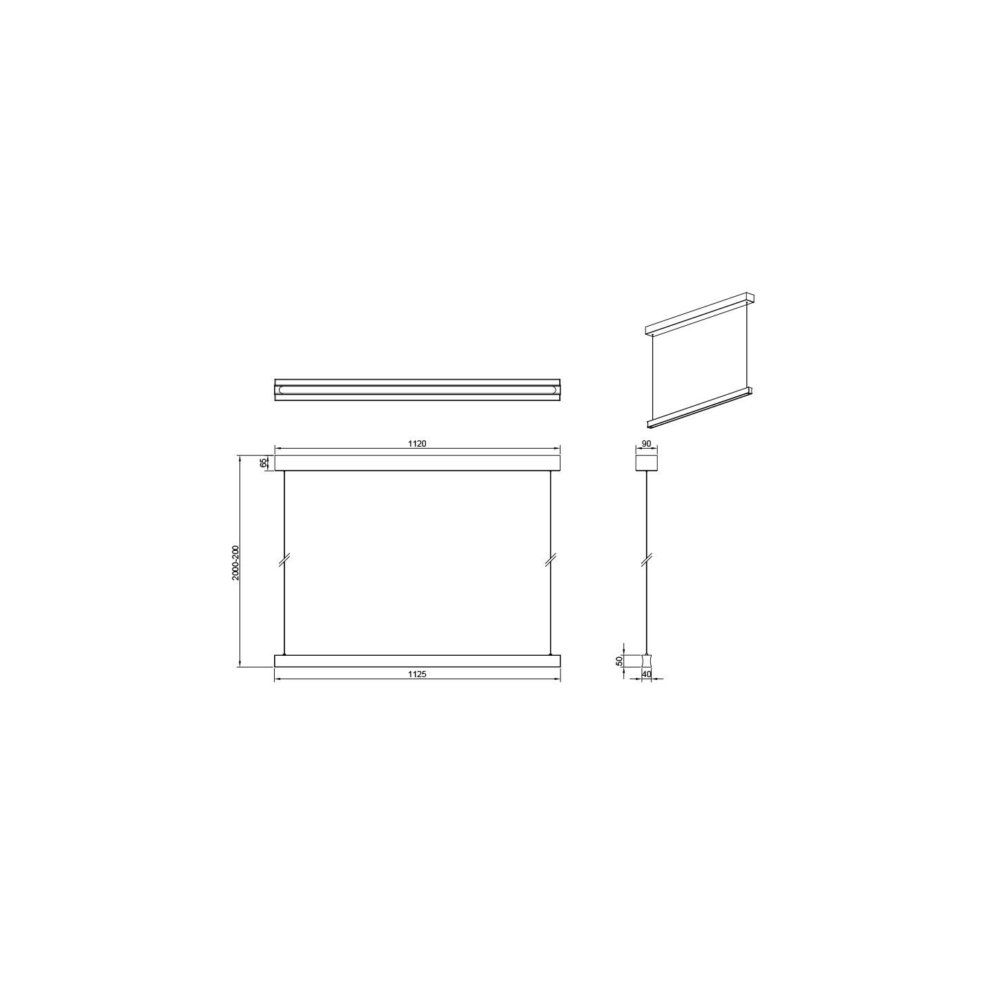 Suspension monte et baisse WALLACE, 3 coloris