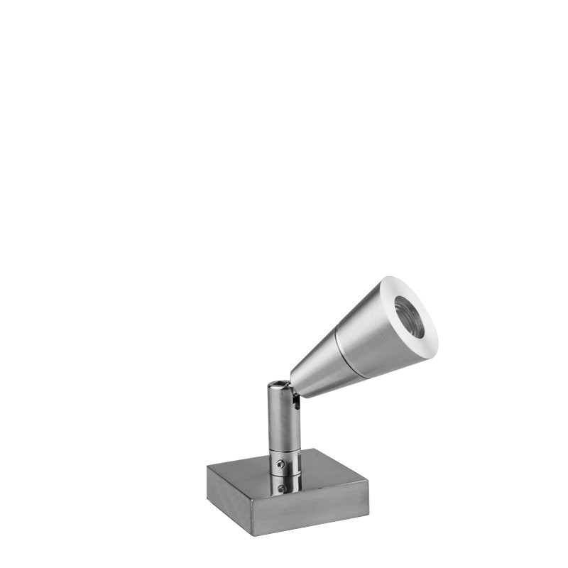 Spot pour tableau W6620 LED 2 700°k,  noir mat, laiton satiné, aluminium brossé