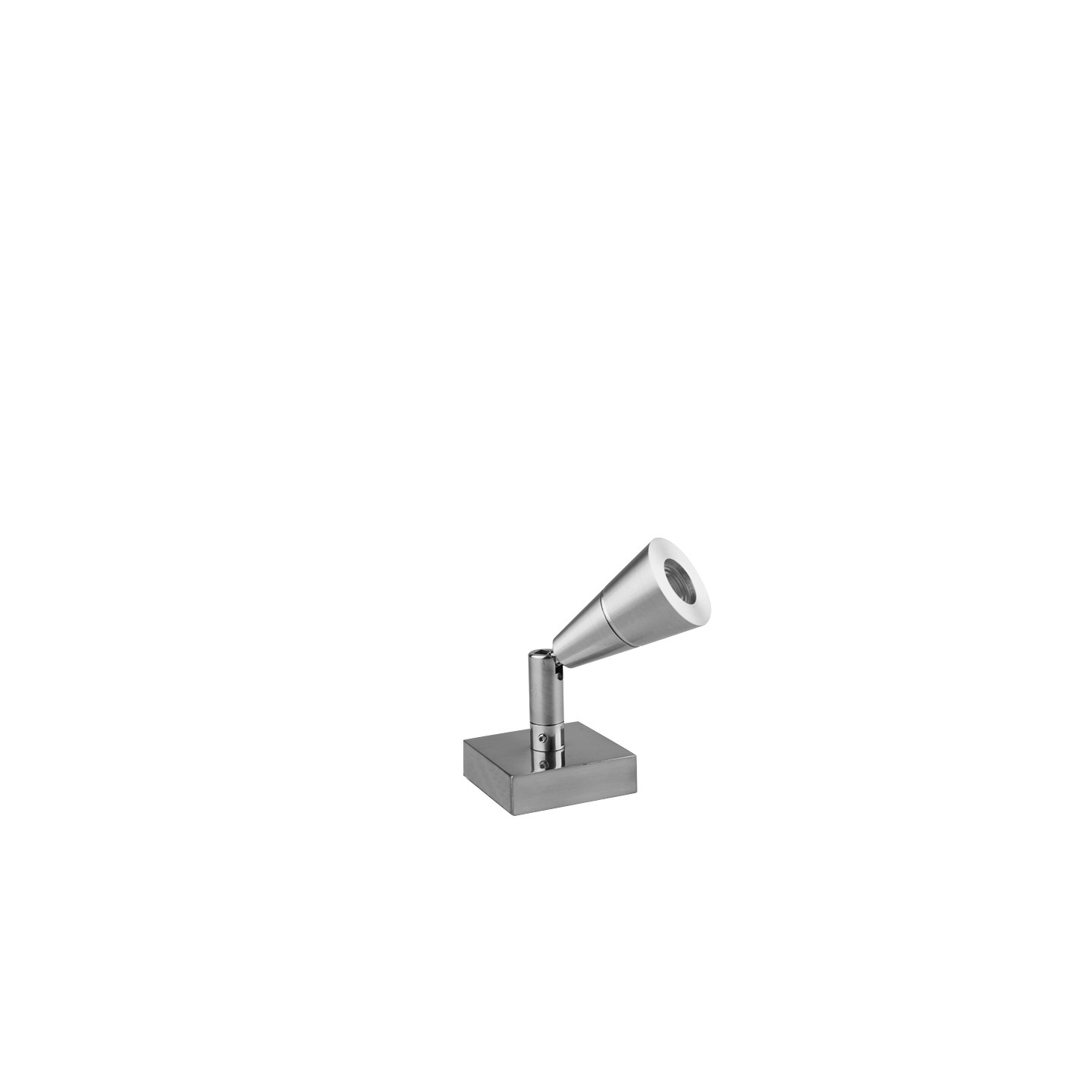 Spot pour tableau W6620 LED 2 700°k,  noir mat, laiton satiné, aluminium brossé