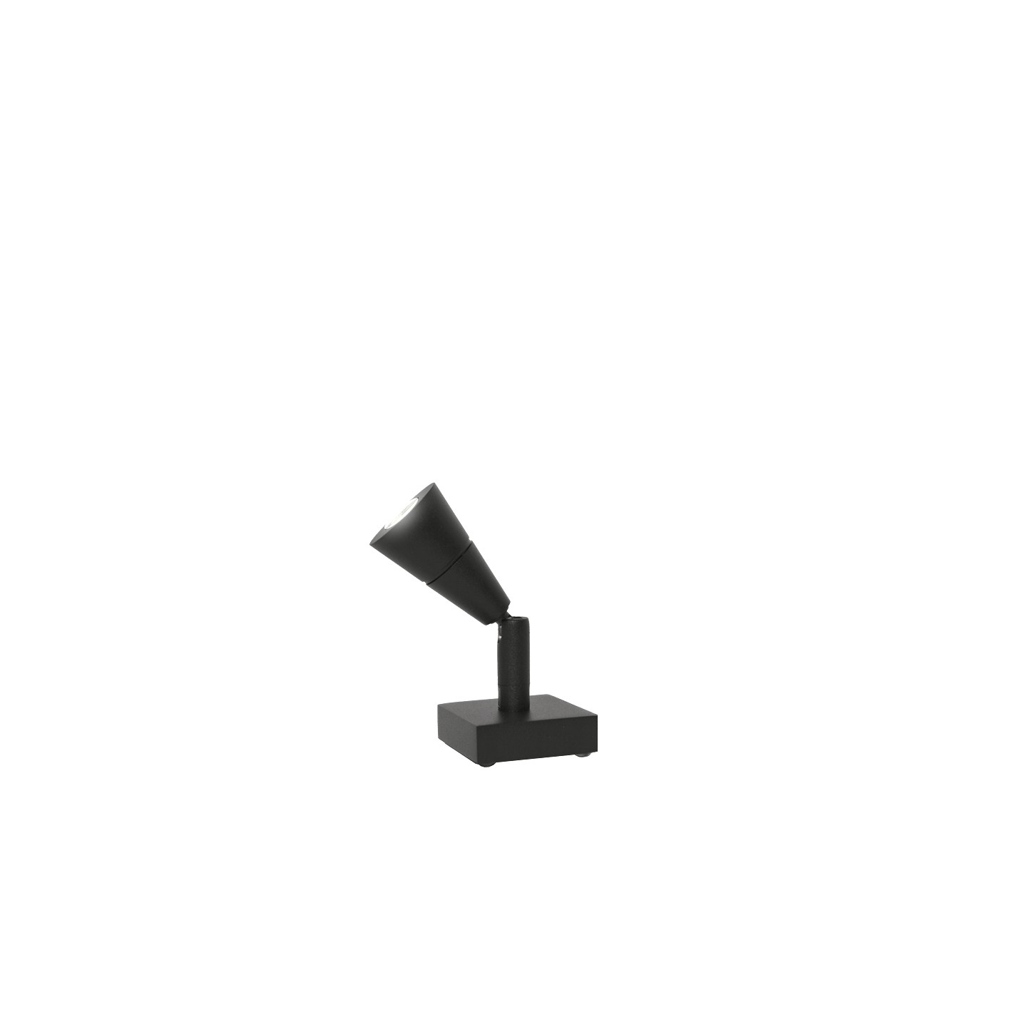 Spot pour tableau W6620 LED 2 700°k,  noir mat, laiton satiné, aluminium brossé