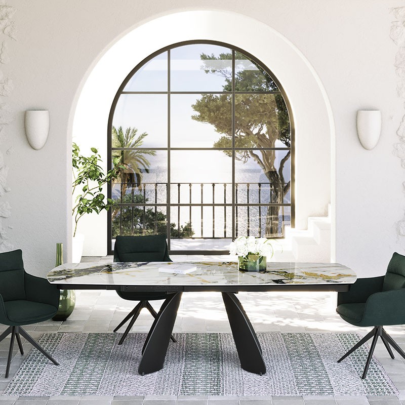 Table en céramique extensible MODENA 120 à 180 cm, 12 finitions
