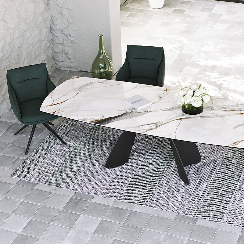 Table en céramique extensible MODENA 120 à 180 cm, 12 finitions