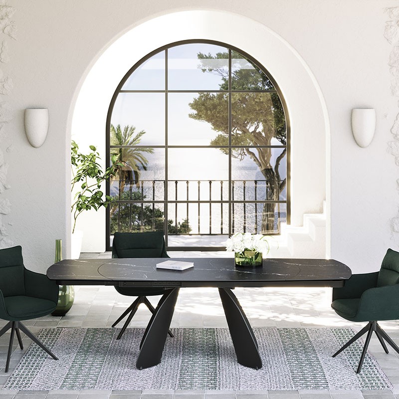 Table en céramique extensible MODENA 120 à 180 cm, 12 finitions