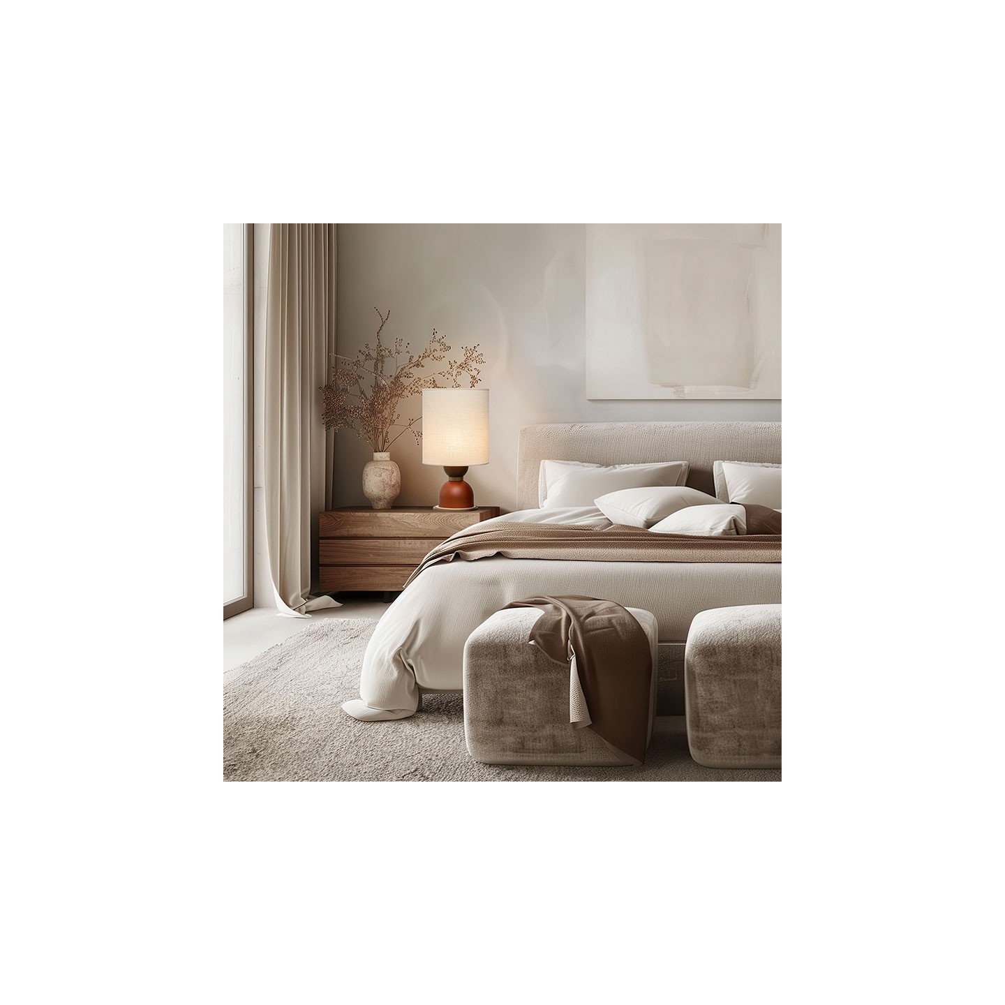 Lampe à poser ZORA, 3 finitions au choix