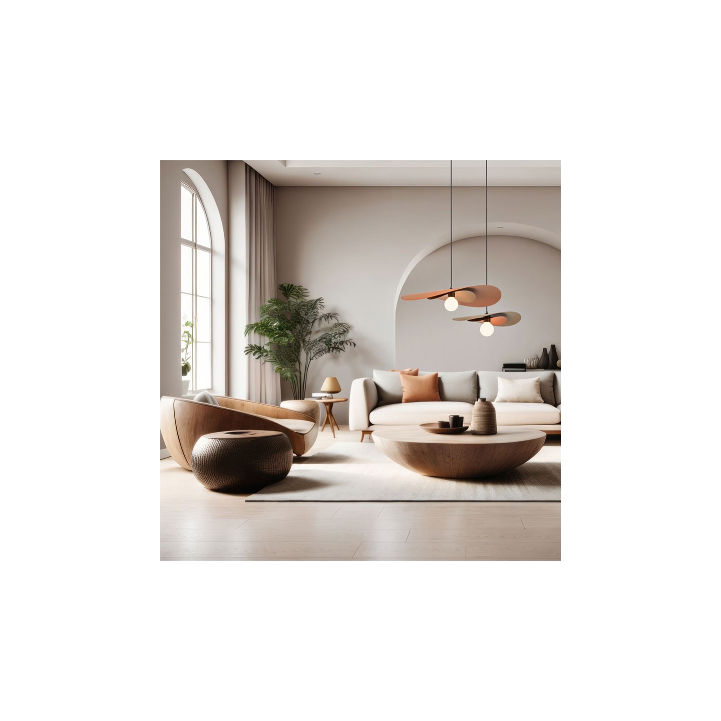 Suspension décorative ALIZE, 4 finitions et 3 tailles