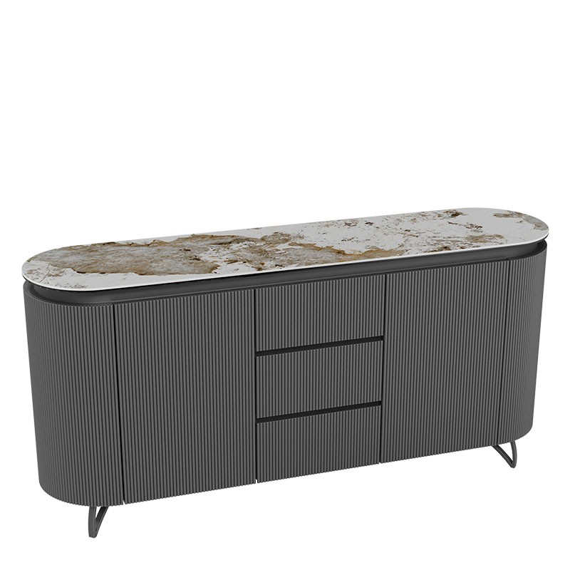 Buffet meuble COLUMBUS, 7 finitions de plateaux en céramique