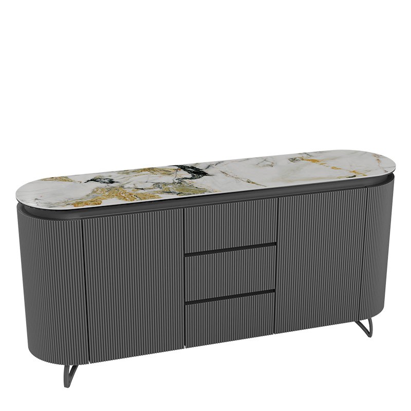 Buffet meuble COLUMBUS, 7 finitions de plateaux en céramique