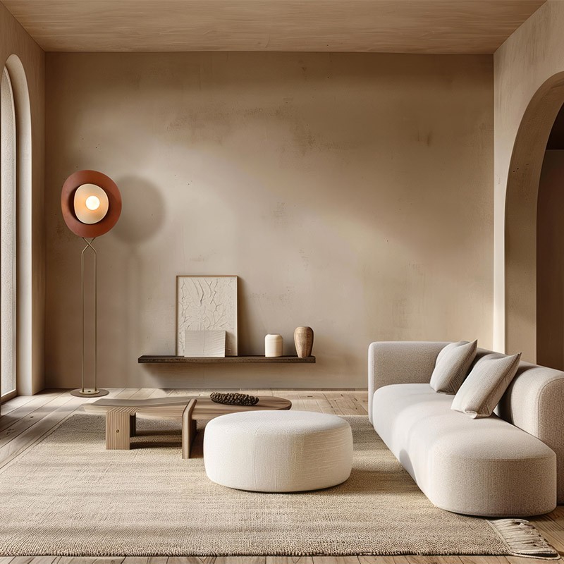 Lampadaire design salon DUNE, 4 coloris