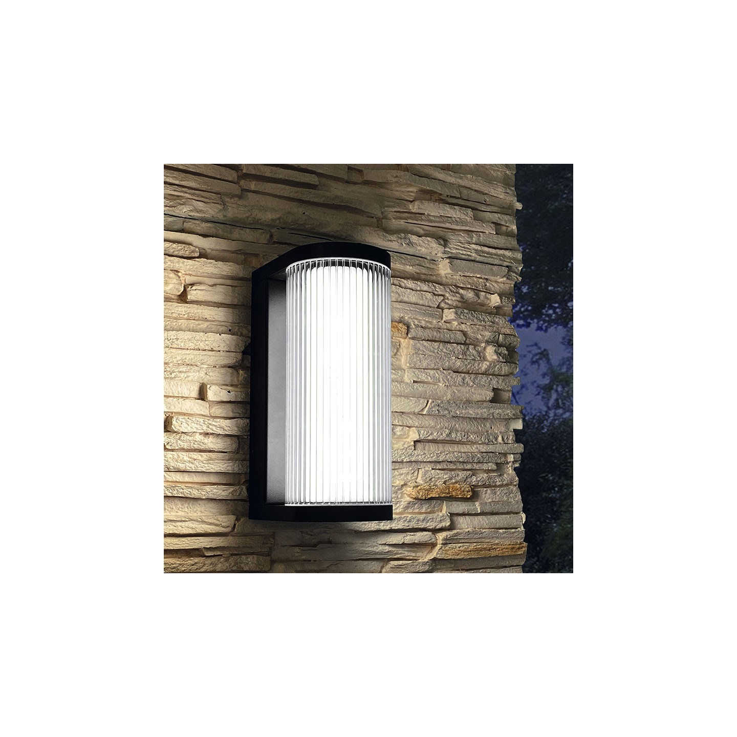 Applique murale extérieur étanche GANT, noir ou corten